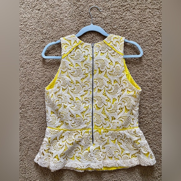 Anthropologie Greylin Valencia Lace Peplum Top - Picture 6 of 9